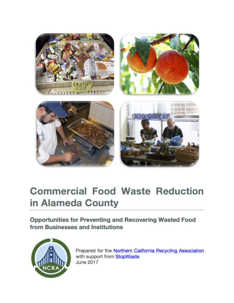 Commercial Food Waste Reduction in Alameda County:  Opportunities for Preventing and Recovering Wasted Food from Businesses and Institutions