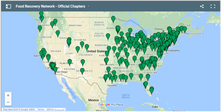 Food Recovery Network Official Chapter Map