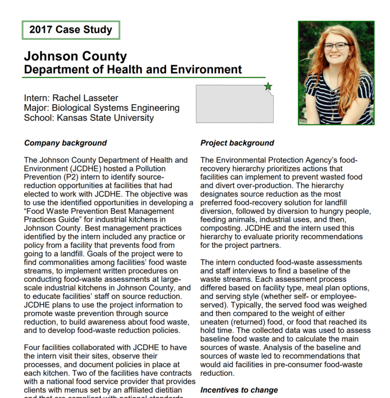 Johnson County Department of Health and Environment Case Study